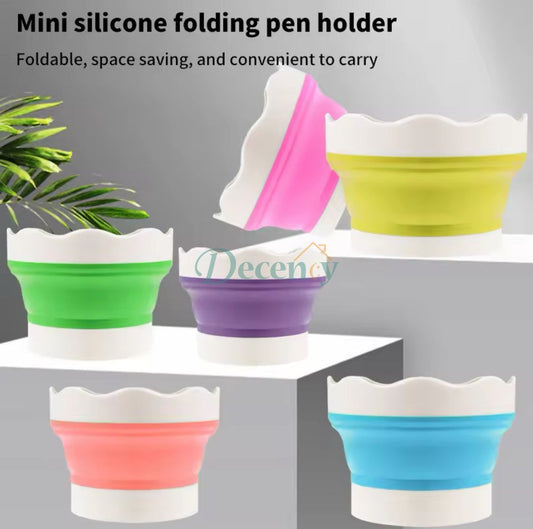 Foldable Silicone Brush Washing Bucket