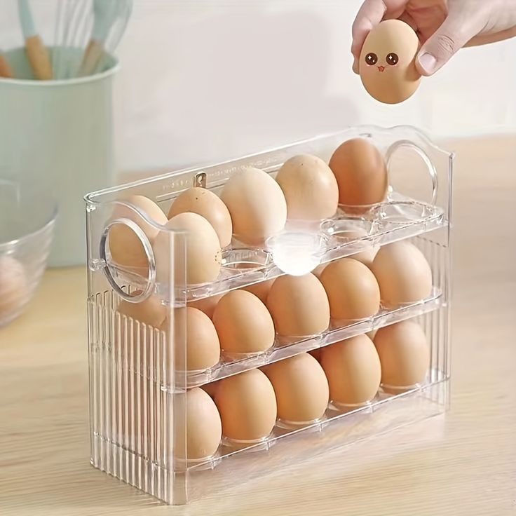 Acrylic 30 Grids 30 Layer Egg Organizer