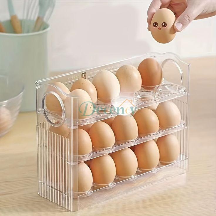 Acrylic 30 Grids 30 Layer Egg Organizer