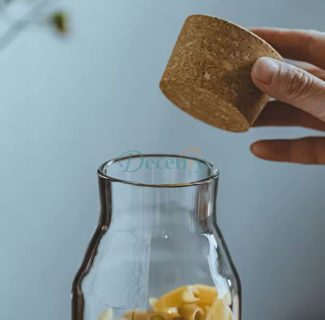 Transparent Glass Nut Storage Jar