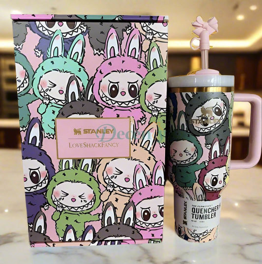 Stanley Labubu Quencher H2.0 FlowState™ Tumbler 40 oz With Accessories