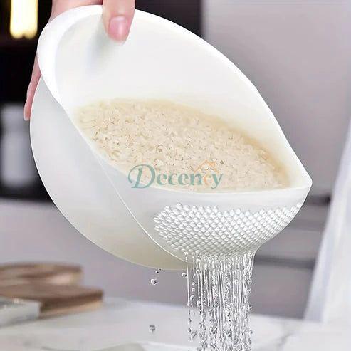 Rice Drainer Colander Rice Bowl
