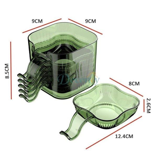 6 Pcs Serving Plates with Stand