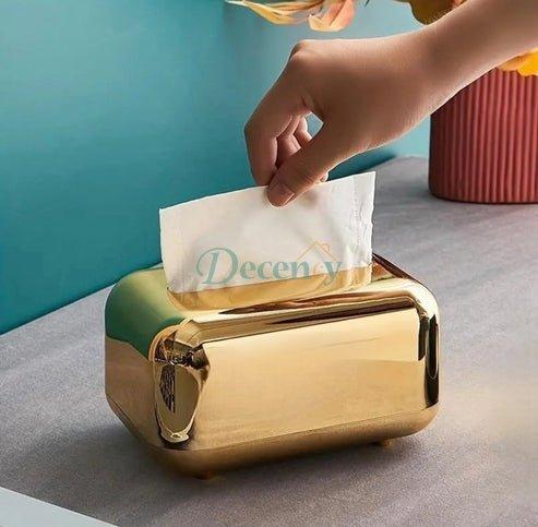 Golden Table Tissue Box