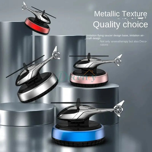 Car Air Freshener Solar Helicopter