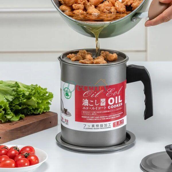 1.4L Stainless Steel Oil Strainer Pot