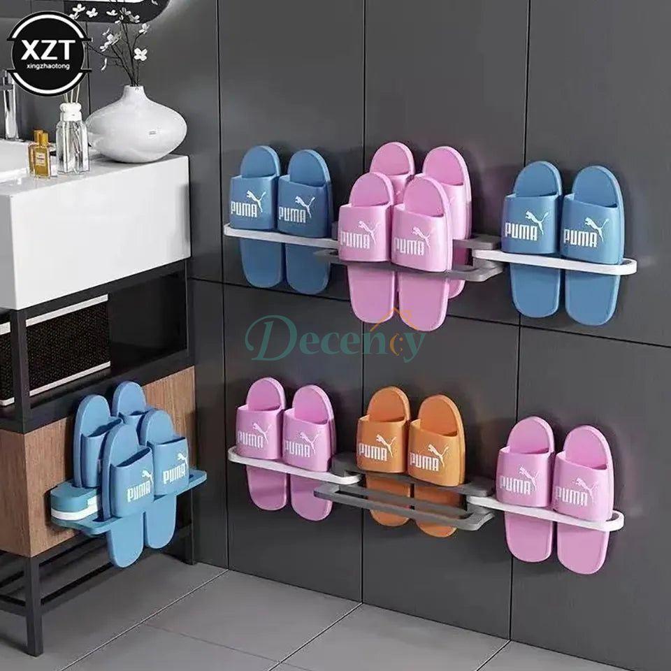Wall Mounted Shoe And Bathroom Towel Organizer Rack - Decency