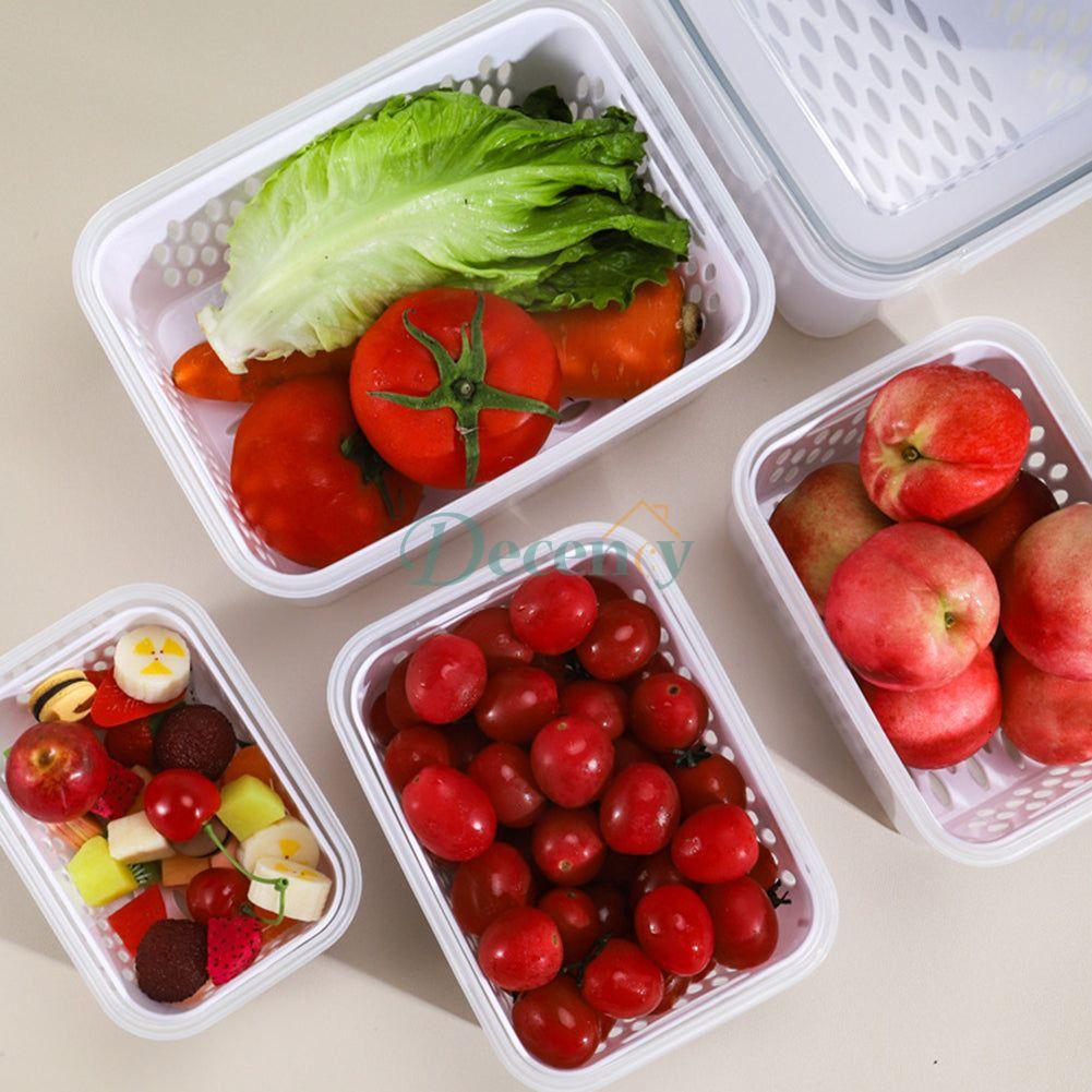 Food Sealed Preservation Box with Drain Basket
