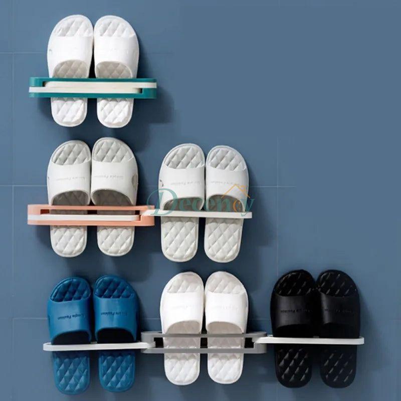 Wall Mounted Shoe And Bathroom Towel Organizer Rack - Decency