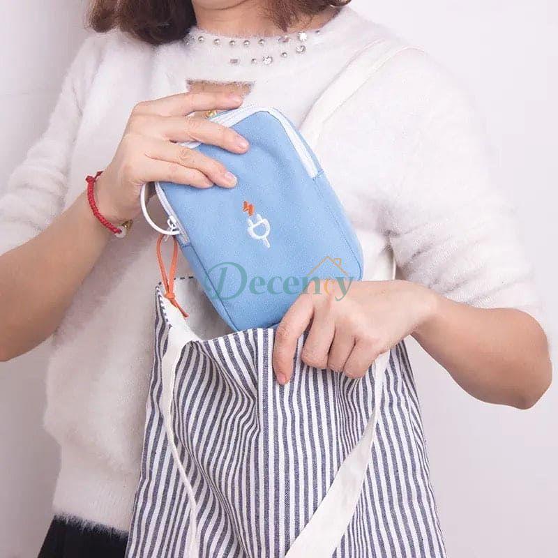 Organizer Bag, Portable Power Bank Pouch, Travel Digital Electronics Storage Bag