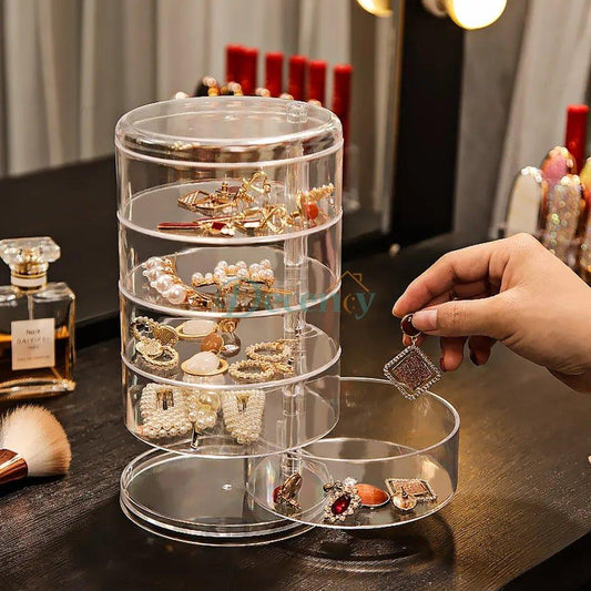 Acrylic Rotatable Jewelery Organizer