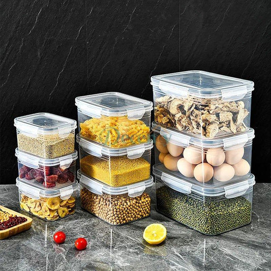 3Pcs Food Sealed Preservation Box with Drain Basket