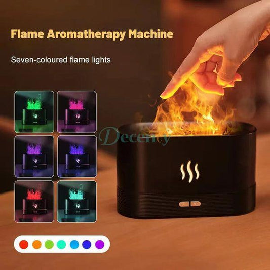 Flame Humidifier and Aroma Diffuser With RGB colors