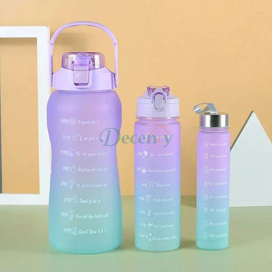 3 Pcs Sports Water Bottle