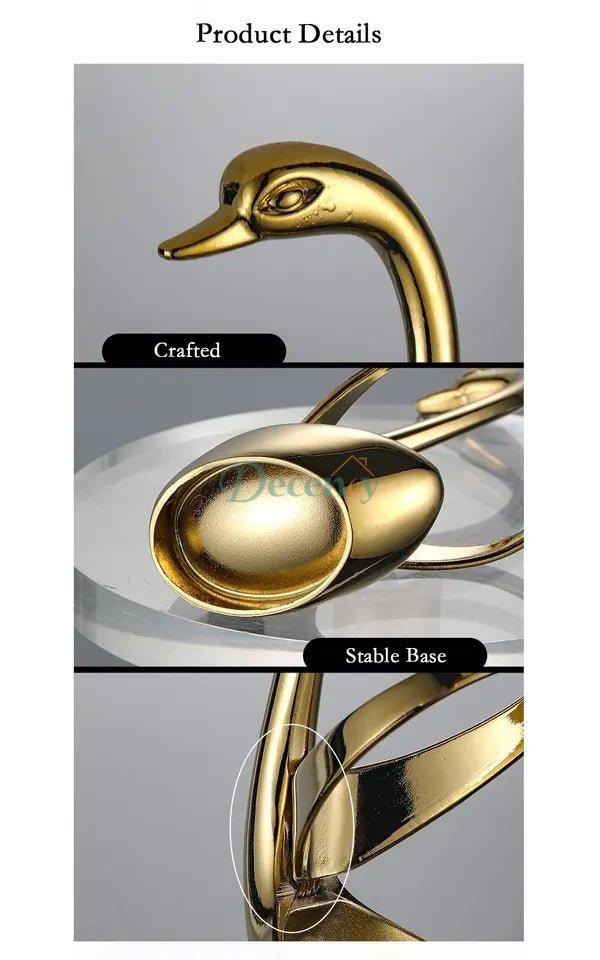 Stainless Steel Swan Shape Cutlery Holder