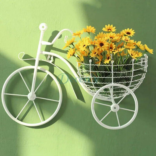 Bicycle Design Wall Basket For Home Decoration - Decency