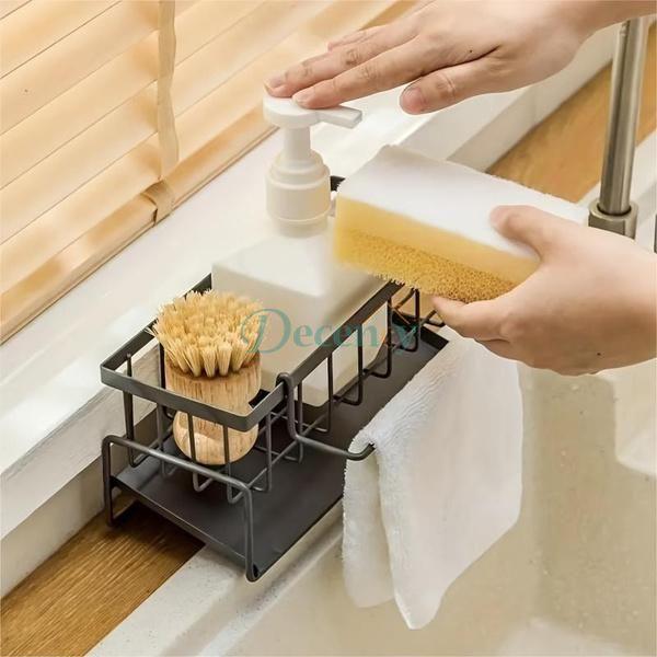 Punch Free Kitchen Sink Storage Rack