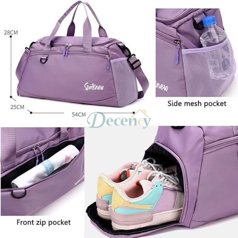 Large Capacity Gym Bag, Waterproof Men Women Sports Bag, Portable Light Weight Travel Bag