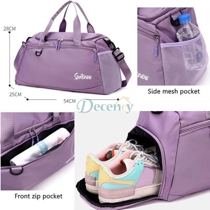 Large Capacity Gym Bag, Waterproof Men Women Sports Bag, Portable Light Weight Travel Bag