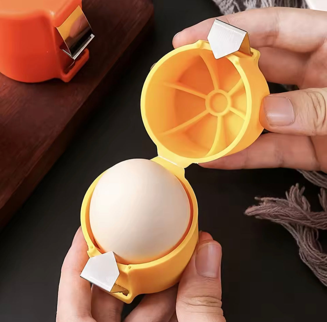 Egg Shell Opener, Quick Peel And Yolk Separator