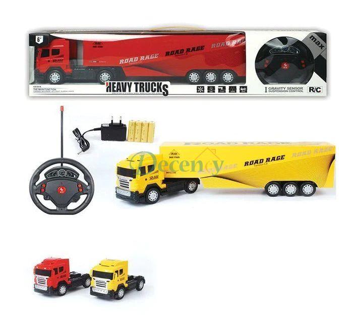 Four way Remote Control Heavy Truck Rechargeable with Steering Led lights