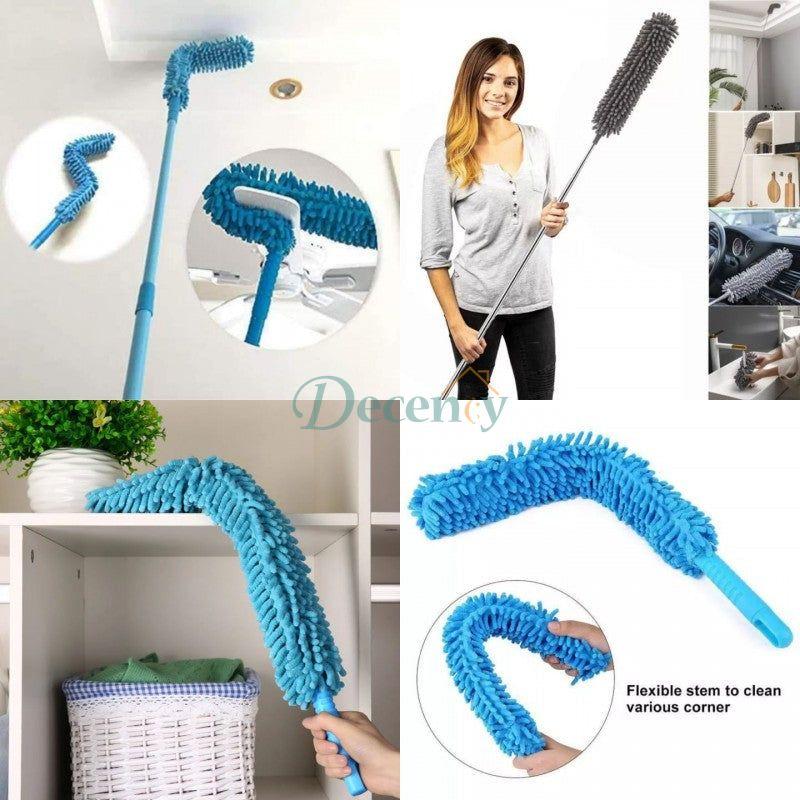 Flexible Microfiber Duster With Long Handle (Steel Rod) - Decency