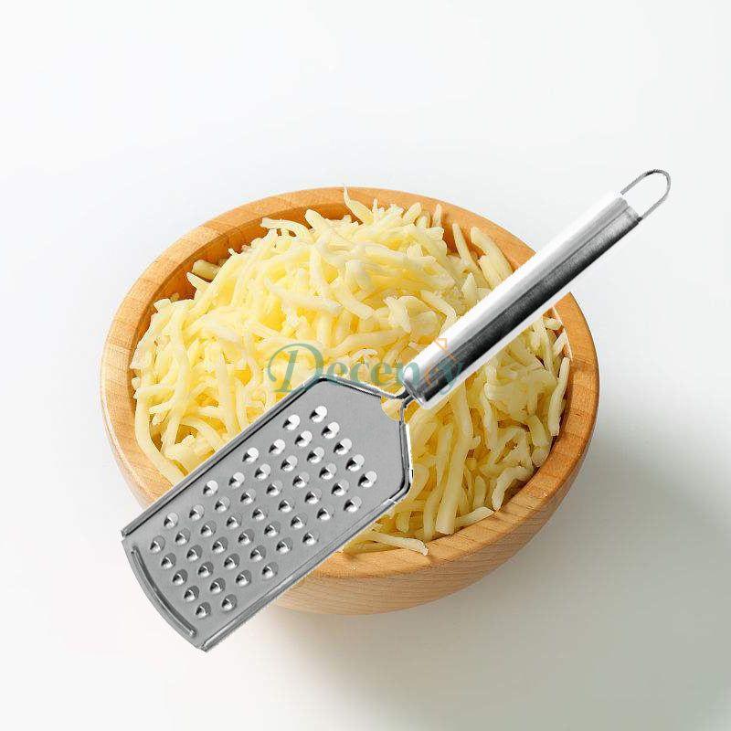 Stainless steel grater.