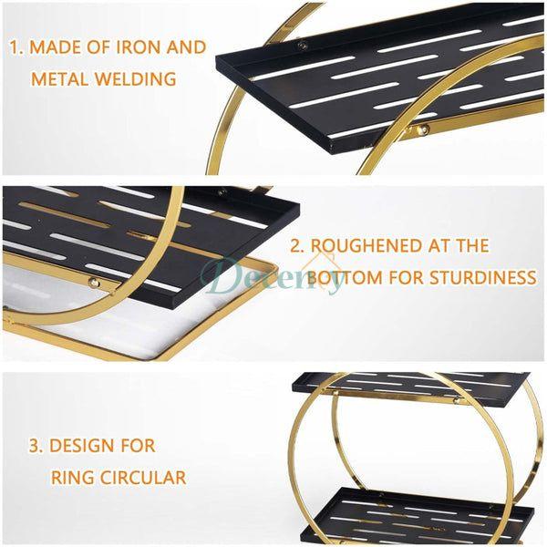 2 Tier Metal Perfume Skincare Cosmetics Organizer Rack