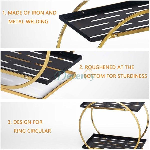 2 Tier Metal Perfume Skincare Cosmetics Organizer Rack