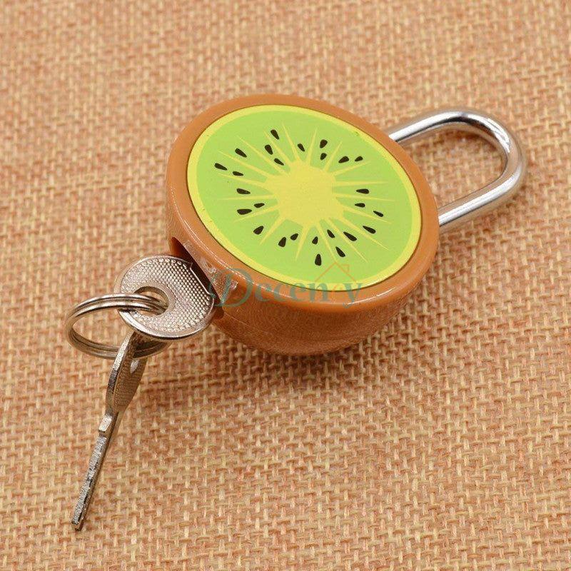 Cute Fruit Shape Metal Travel Suitcase Press Lock with Keys