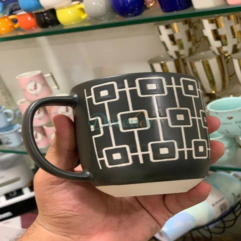 Danny Home™ 4 Pcs Classic Printed Mugs
