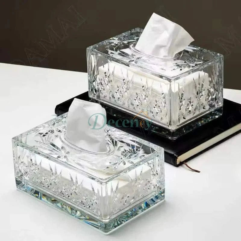 Crystal Clear Acrylic Transparent Tissue box Holder