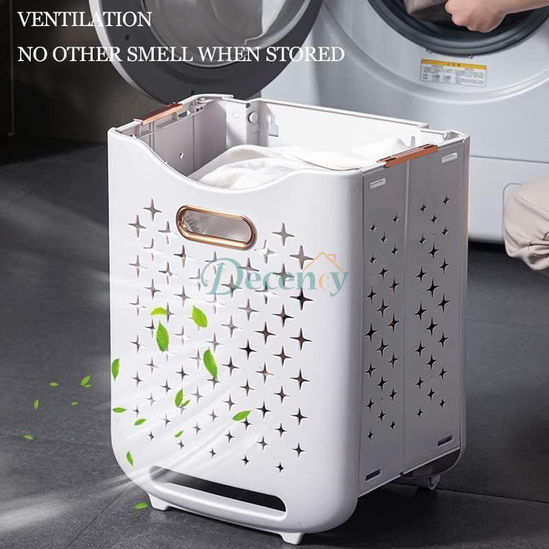 Laundry Collector with 2 LayersEfficient Laundry Sorting with Ample Space