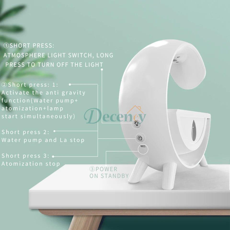 Water Droplet Air Humidifier with Lamp