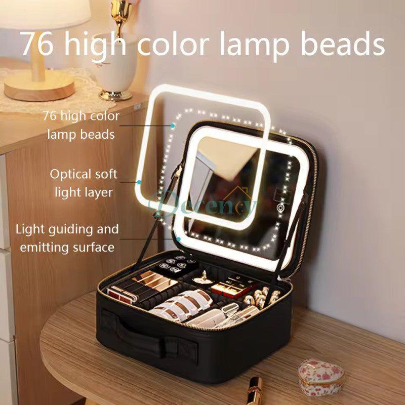 New Led Cosmetic Bag With Mirror
