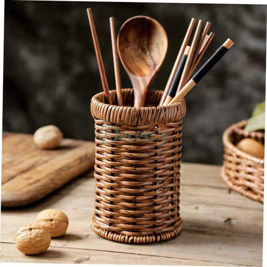 Rattan Woven Tableware Creative Stationery