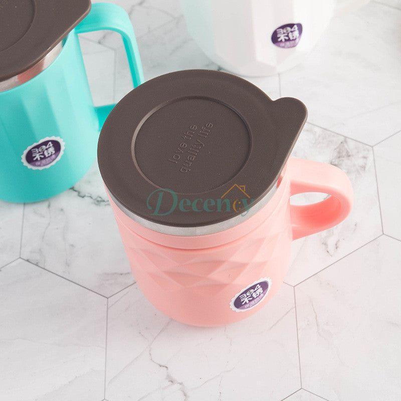 400ml Insulated Coffee Mug with Lid – Cup for Hot & Cold Drinks