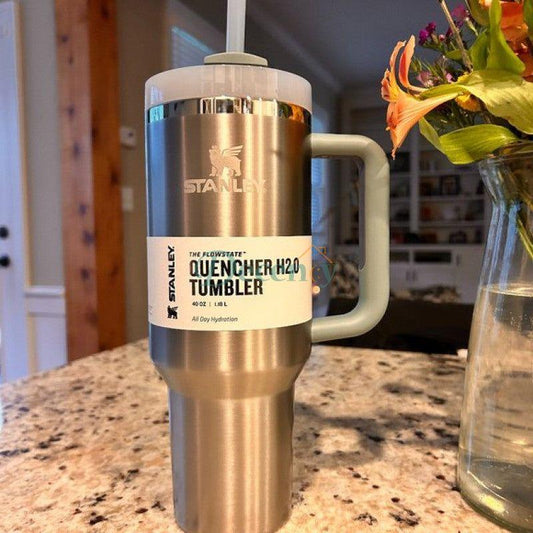 The Quencher H2.0 FlowState™ Tumbler | 40 OZ | Silver