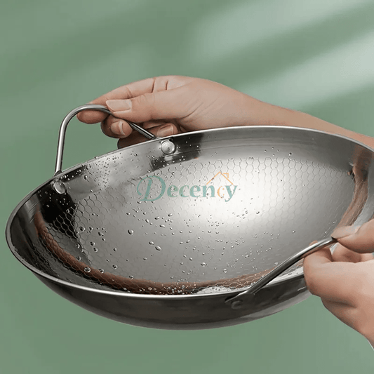 Premium Honeycomb Stainless Steel Frying Pan – 29 cm