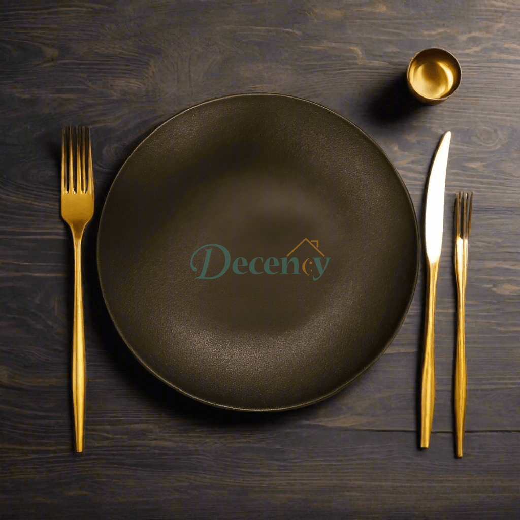matte dark brown ceramic dinner plate Danny Home dinner plate durable ceramic dinnerware modern ceramic plate for dining microwave safe dinner plate
