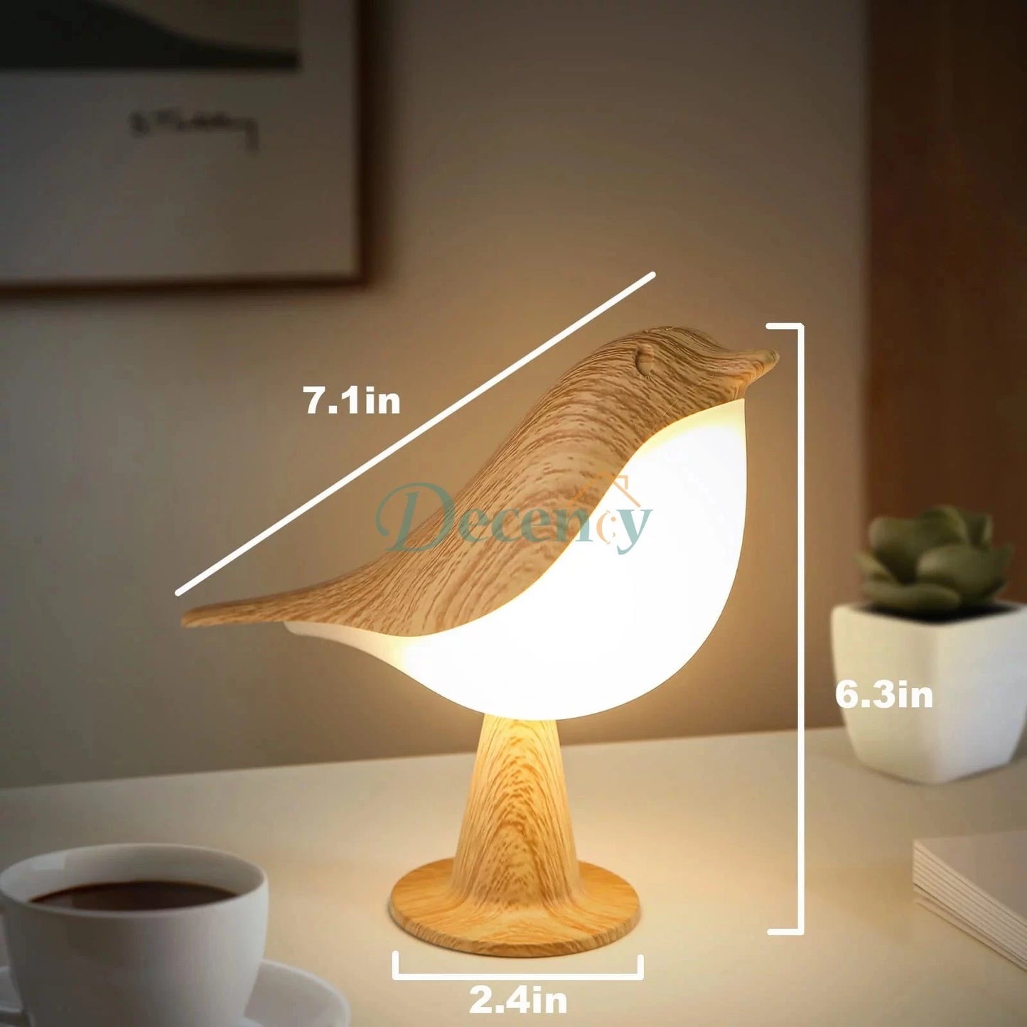 Touch LED Bird Lamp & Decorative Night Light