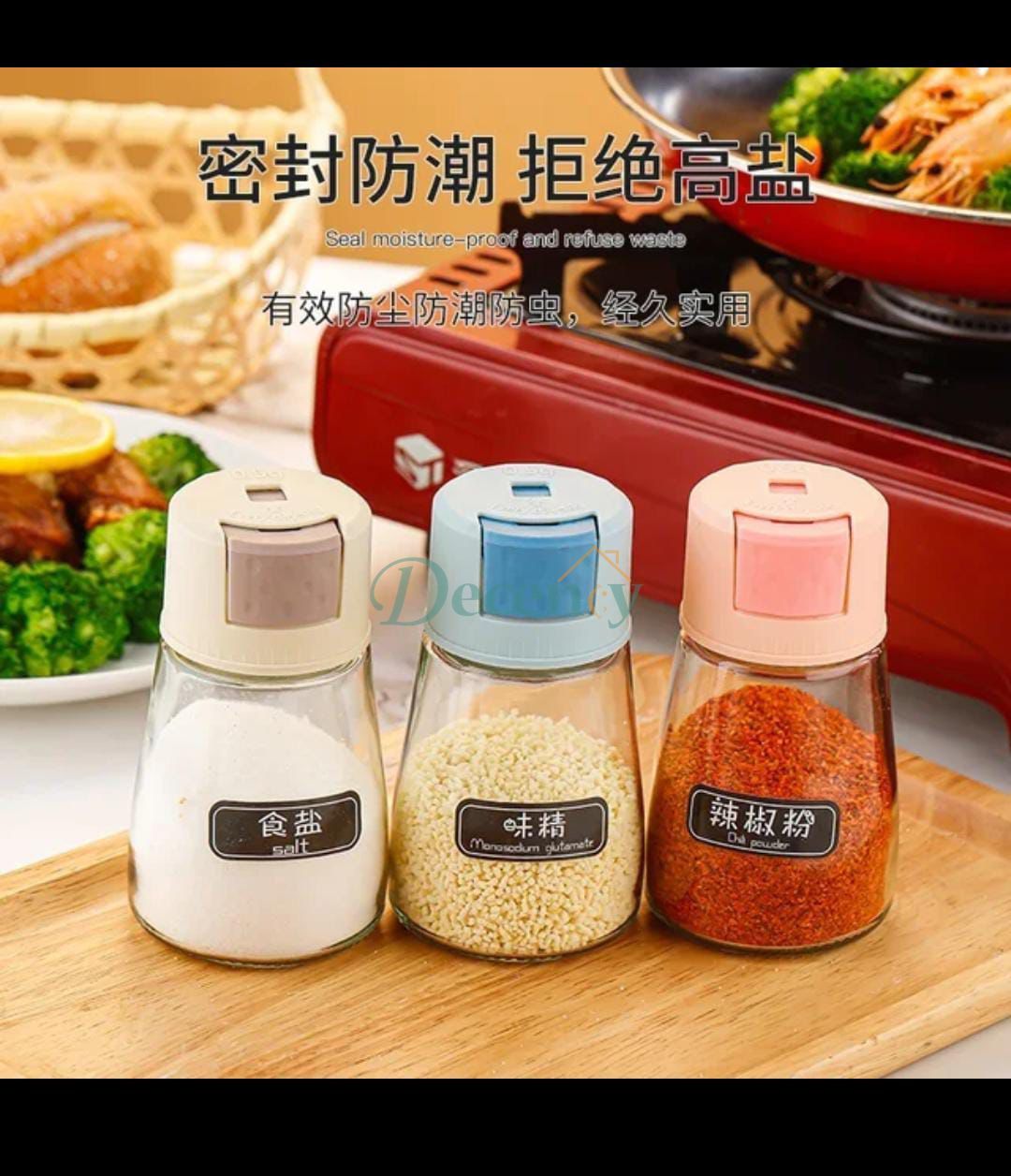Pack Of 5pcs Set Kitchen Oil Bottle