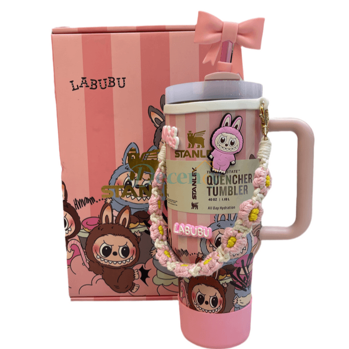 Stanley Labubu Quencher H2.0 FlowState™ Tumbler 40 oz With Accessories