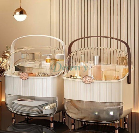 Luxury Acrylic Drawer Makeup Organizer – Transparent Cosmetic