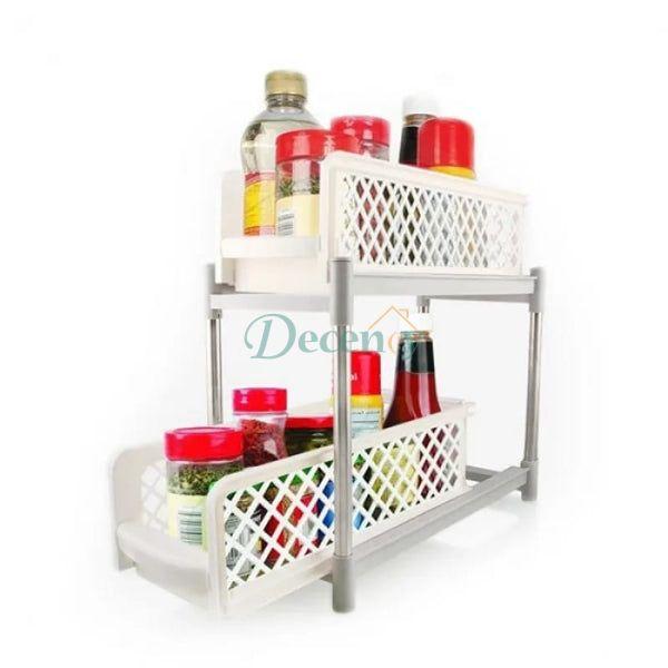 2 - Tier slide Storage Organizer