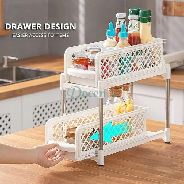 2 - Tier slide Storage Organizer