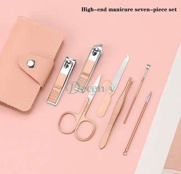 7 In 1 Nail Cutter Set, Stainless Steel Manicure Set