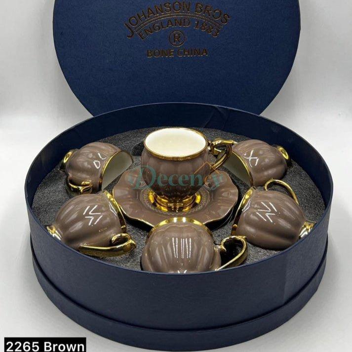 Cup and Saucer Collection – 12 Pcs Set