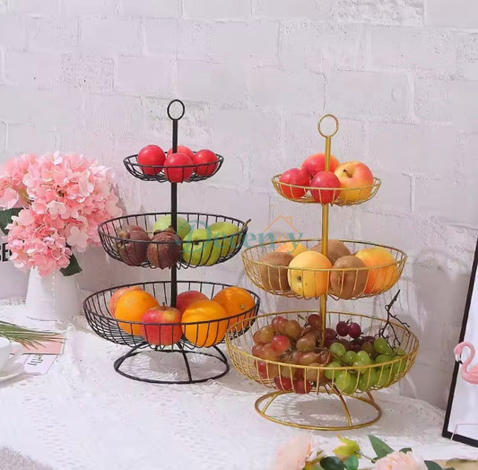 3 Layer Retro Style Fruit Tray
