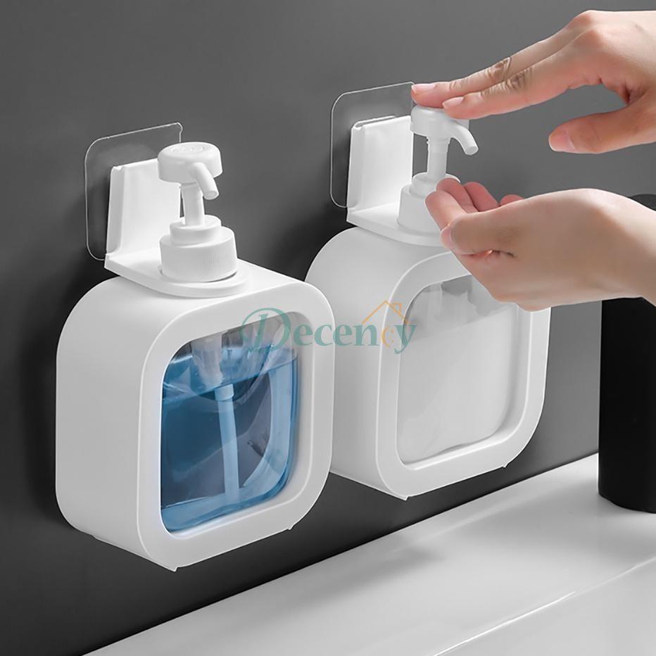Press Clear Liquid Soap Dispenser Bottle